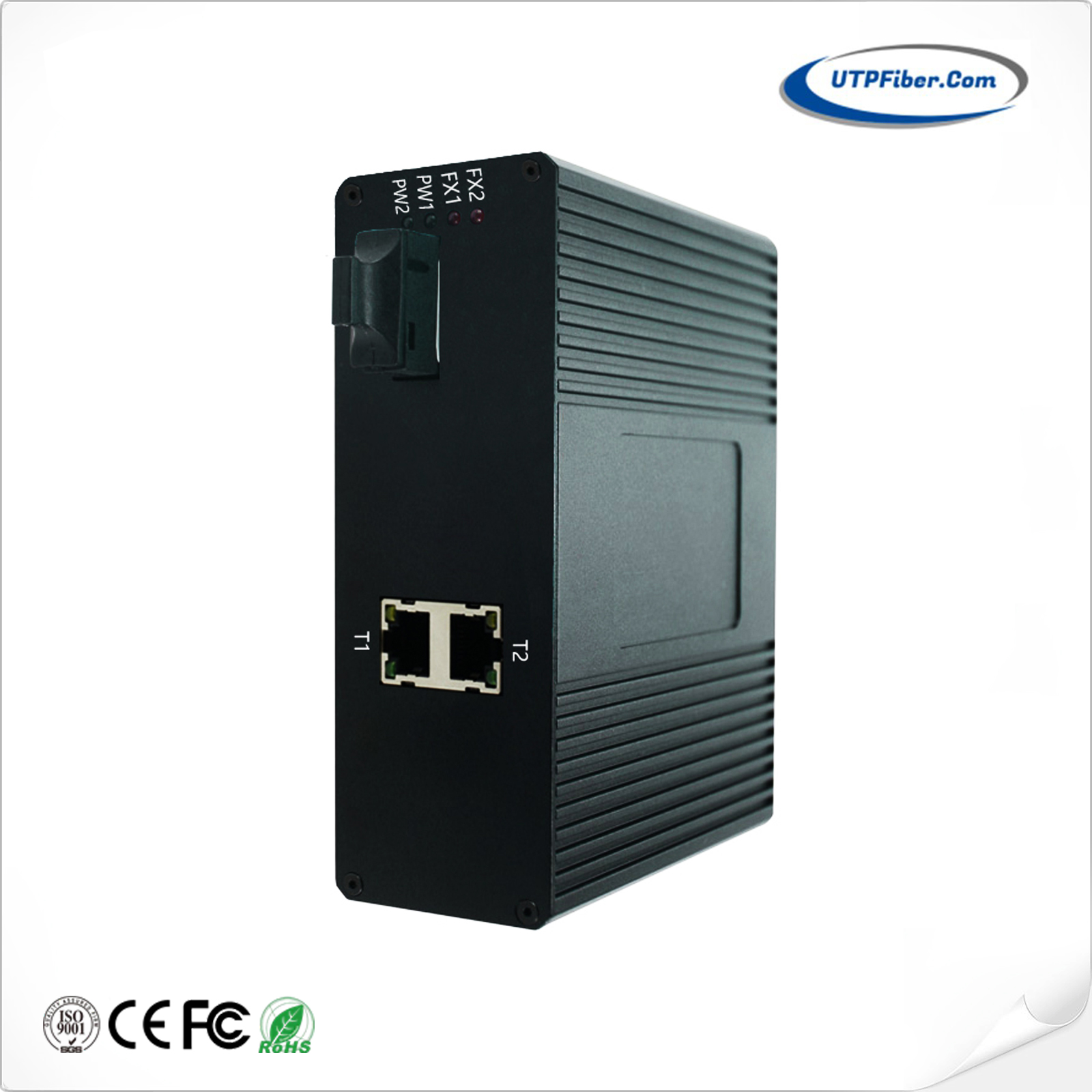 Unmaged Industrial 2-Port 10/100TX 802.3at PoE + 1-Port 100FX Ethernet Switch