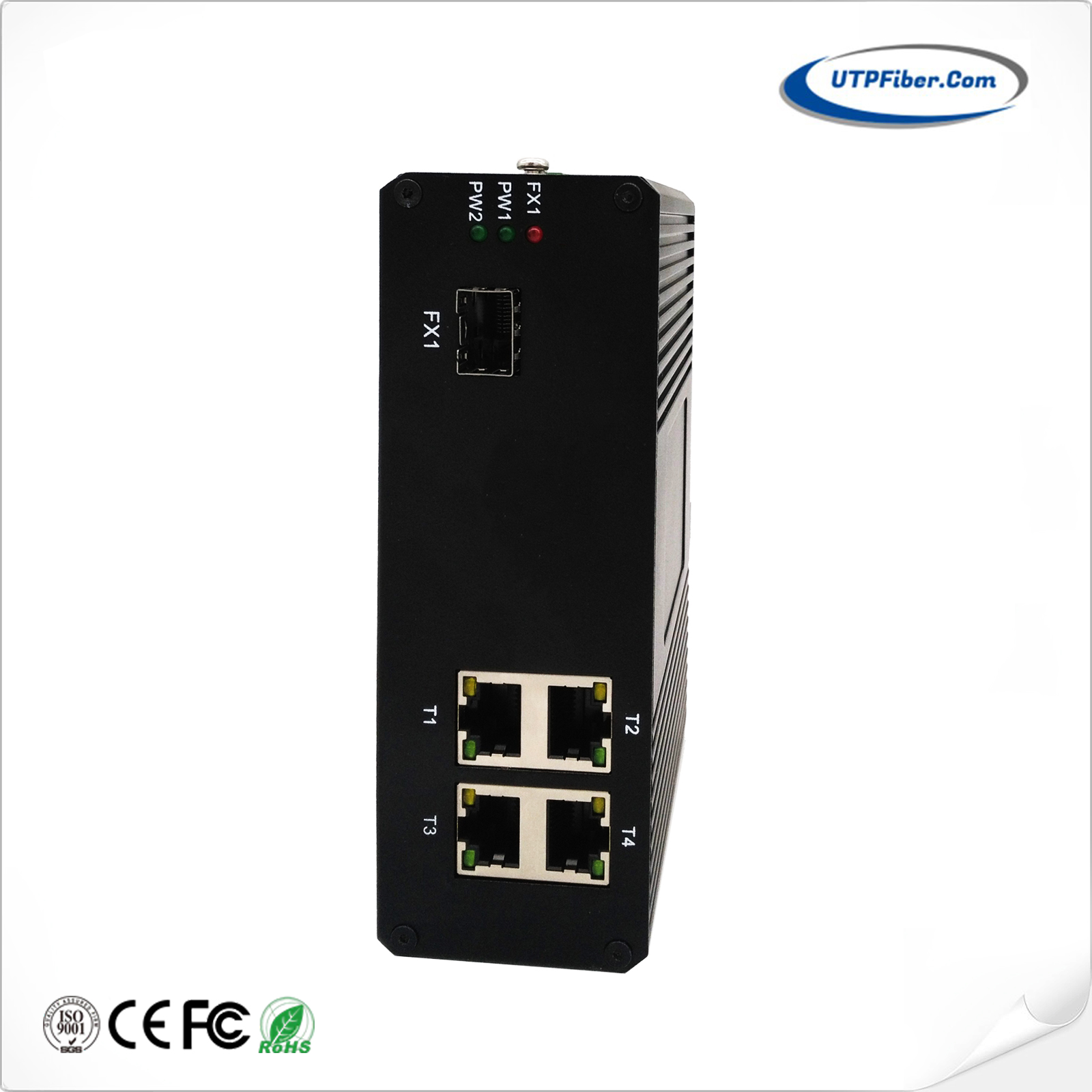 Unmanaged Industrial 4-Port 10/100/1000T + 1-Port 1000X Gigabit Ethernet Switch