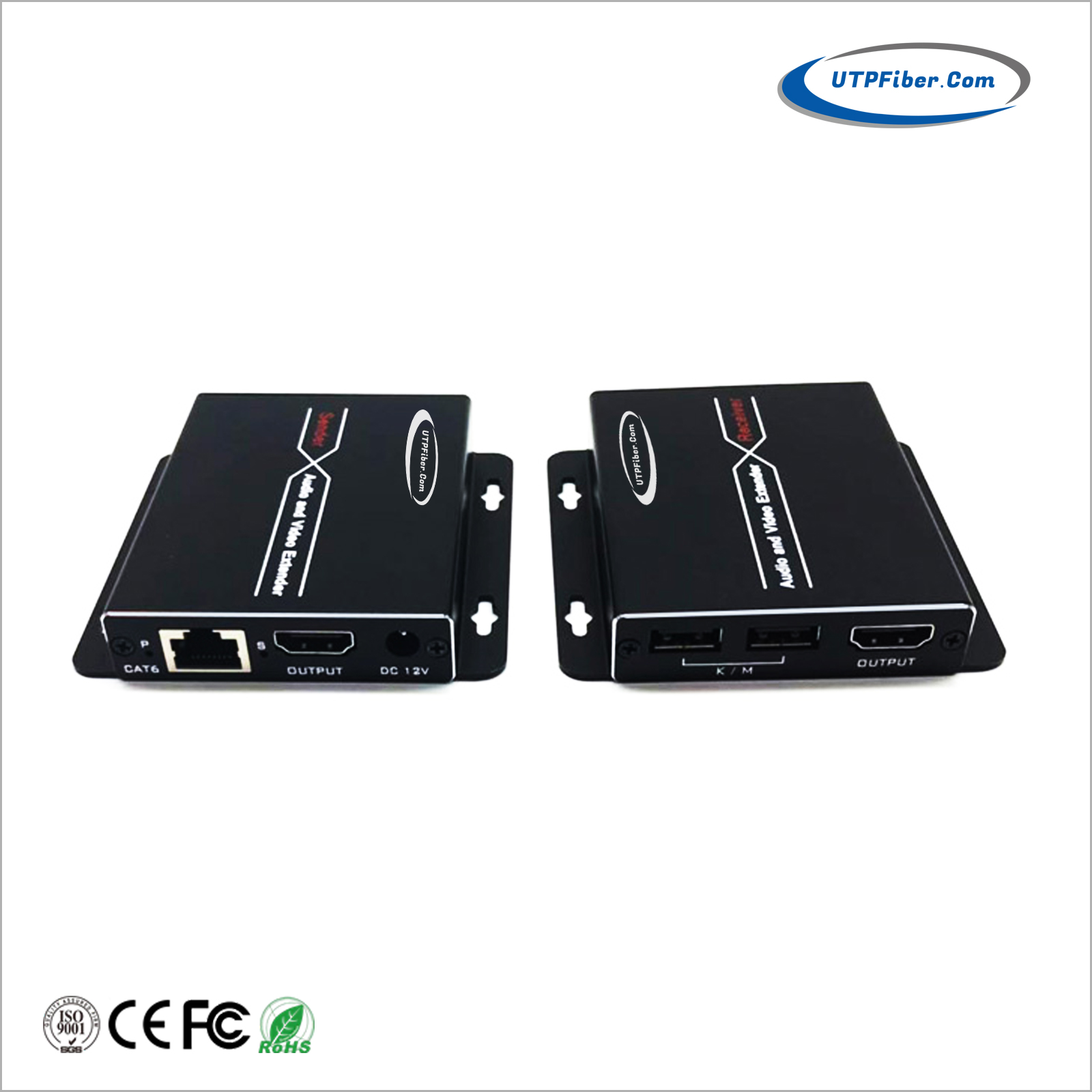 HDMI KVM over CAT6/7 Extender with PoC and Loop-out - 197 ft (60m)