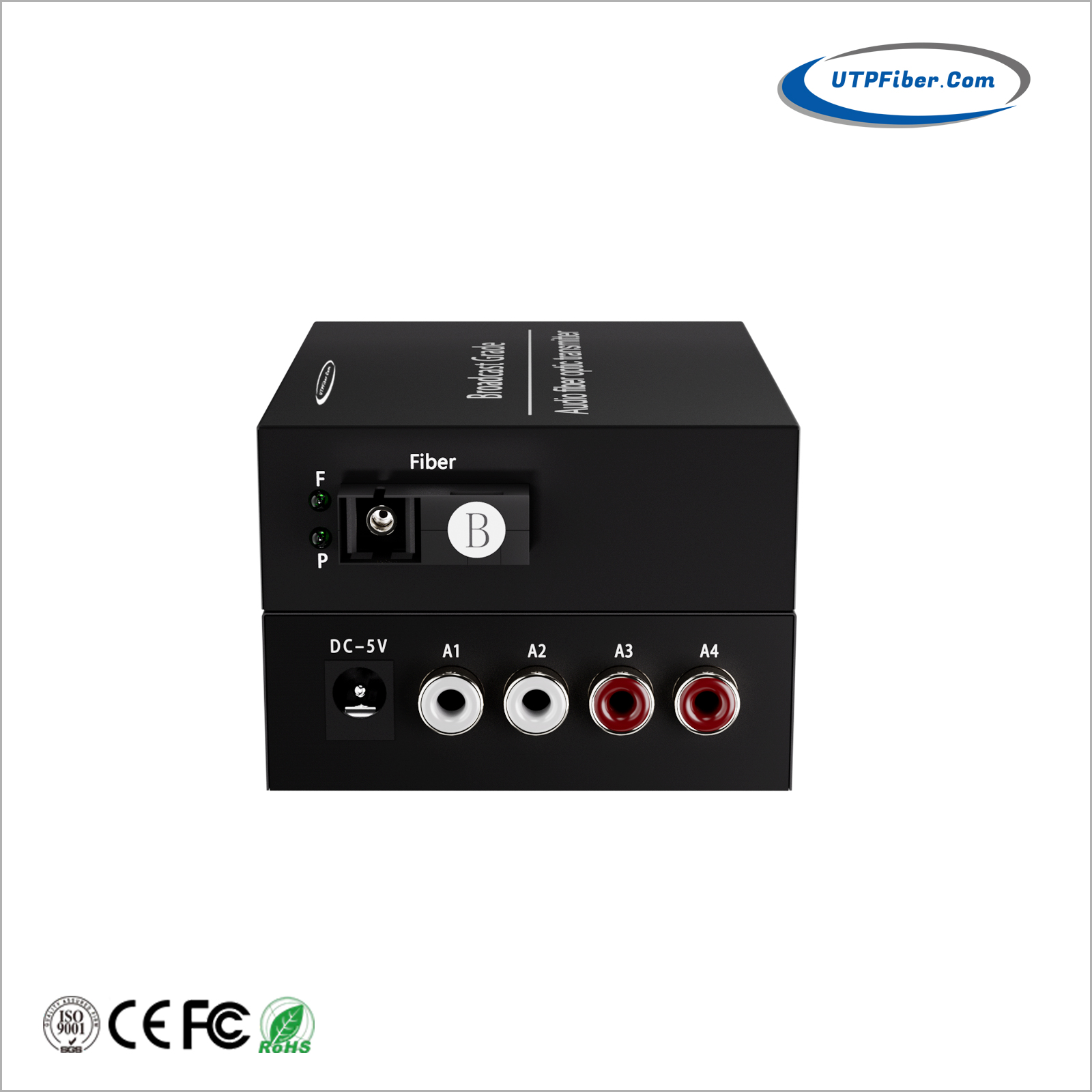 2-Channel Bi-Directional RCA Audio over Fiber Optical Converter