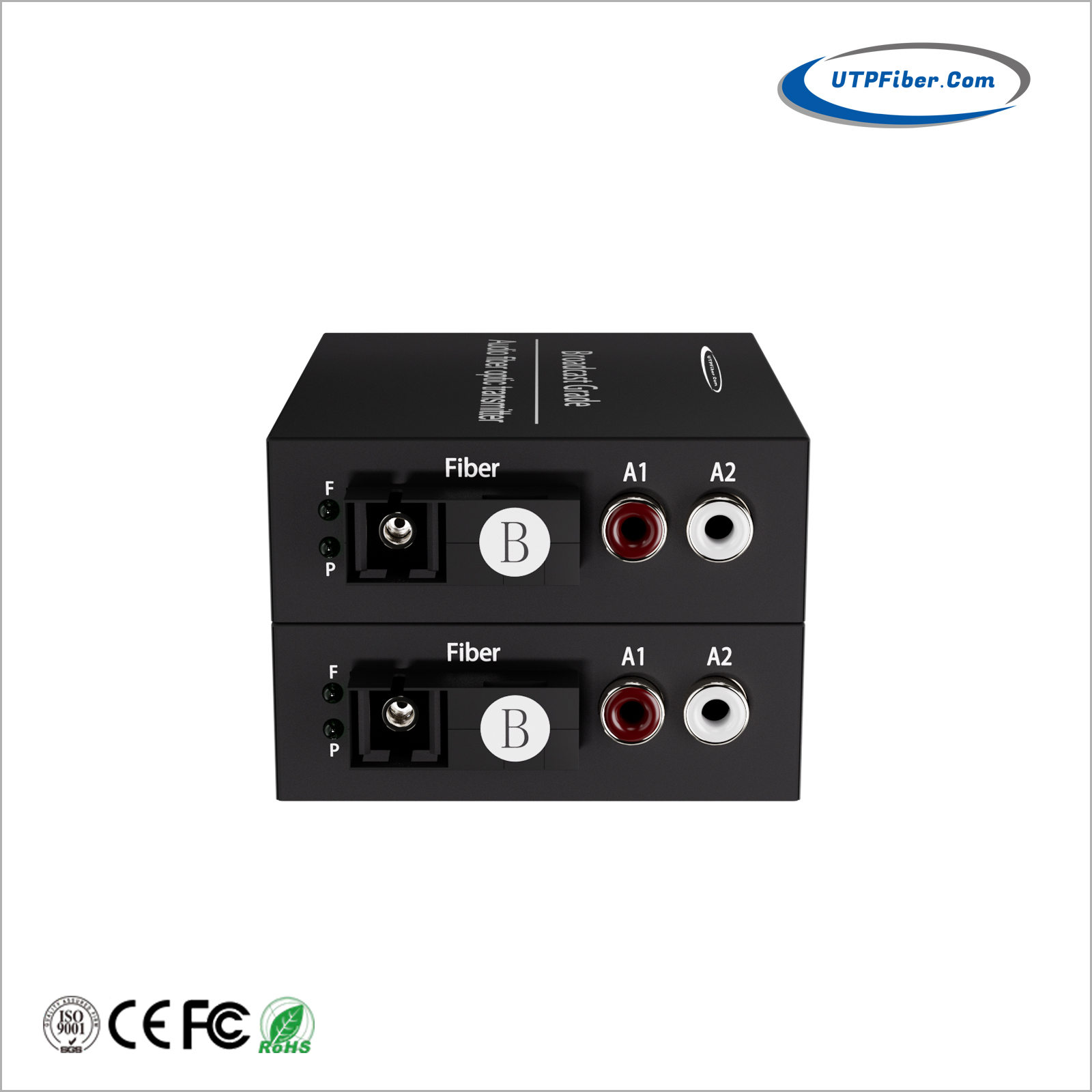 1-Channel Bi-Directional RCA Audio over Fiber Optical Converter