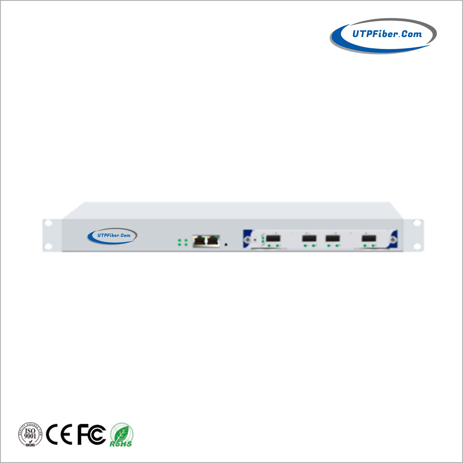 1U Rackmount 2-Port 100G QSFP28 to 2-Port QSFP28 Transponder OEO Converter