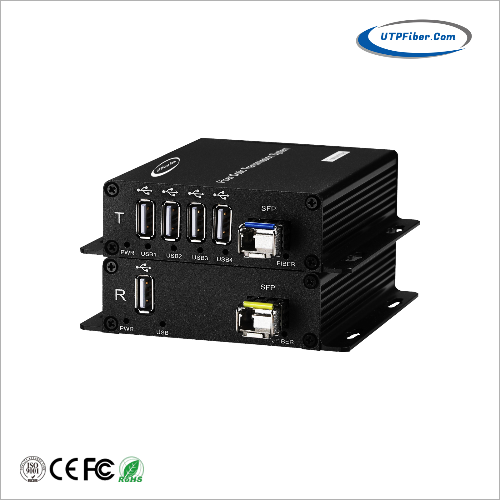 4-Port USB2.0 Fiber Optic Extender