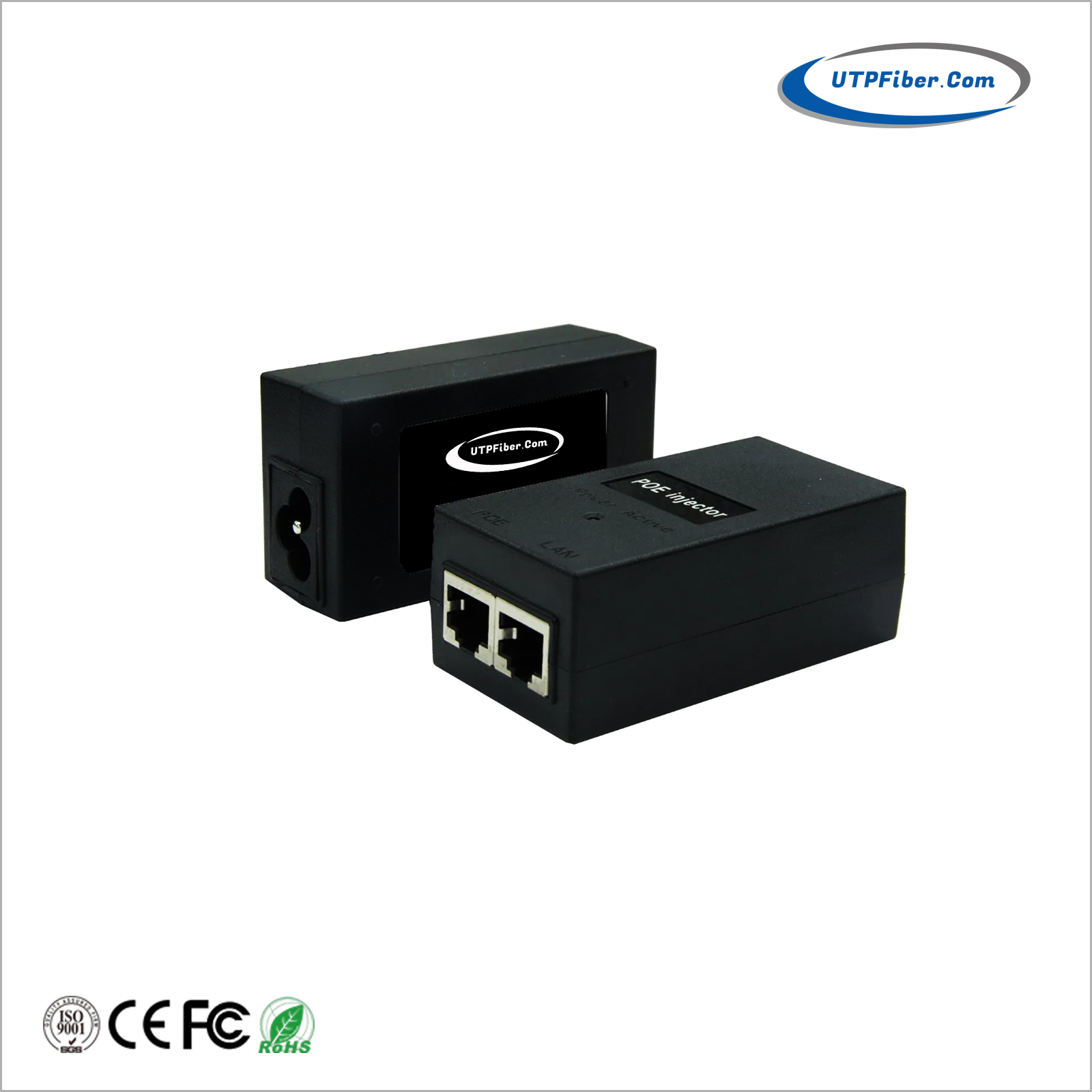 Single Port 2.5G 15.4W 802.3af PoE Injector