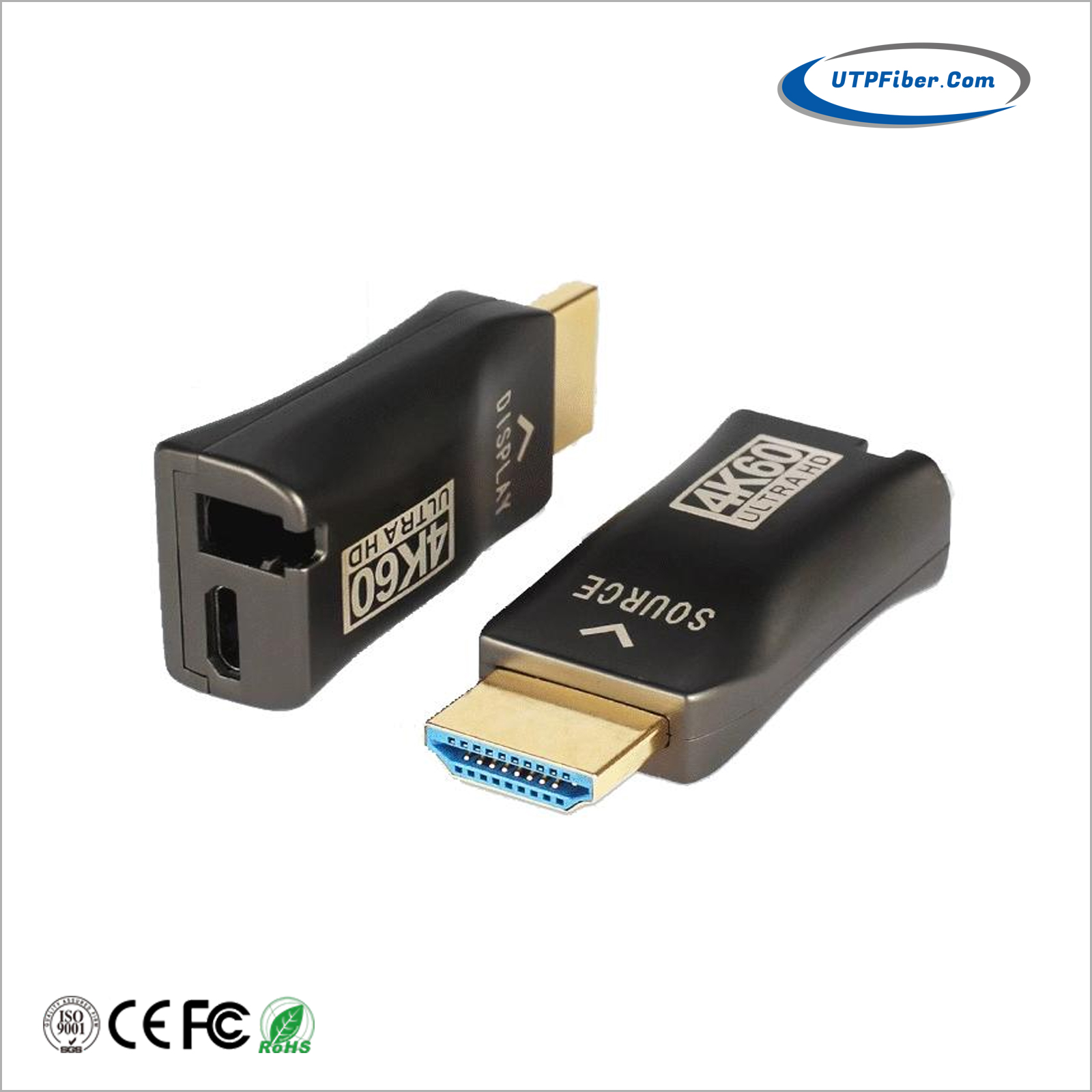 Mini 4K@60Hz HDMI2.0 over Single-Core Multimode Fiber Extender