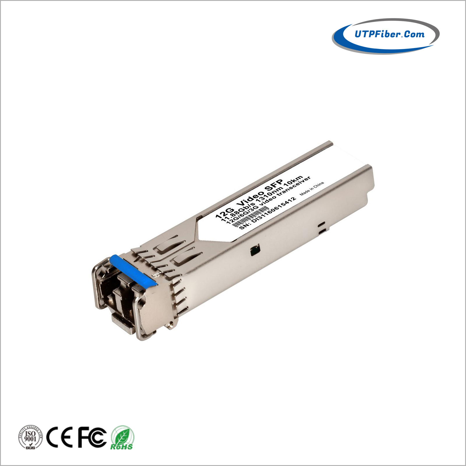 12G-SDI CWDM SFP+ Video 10km Transceiver for SD/HD/3G/6G/12G-SDI