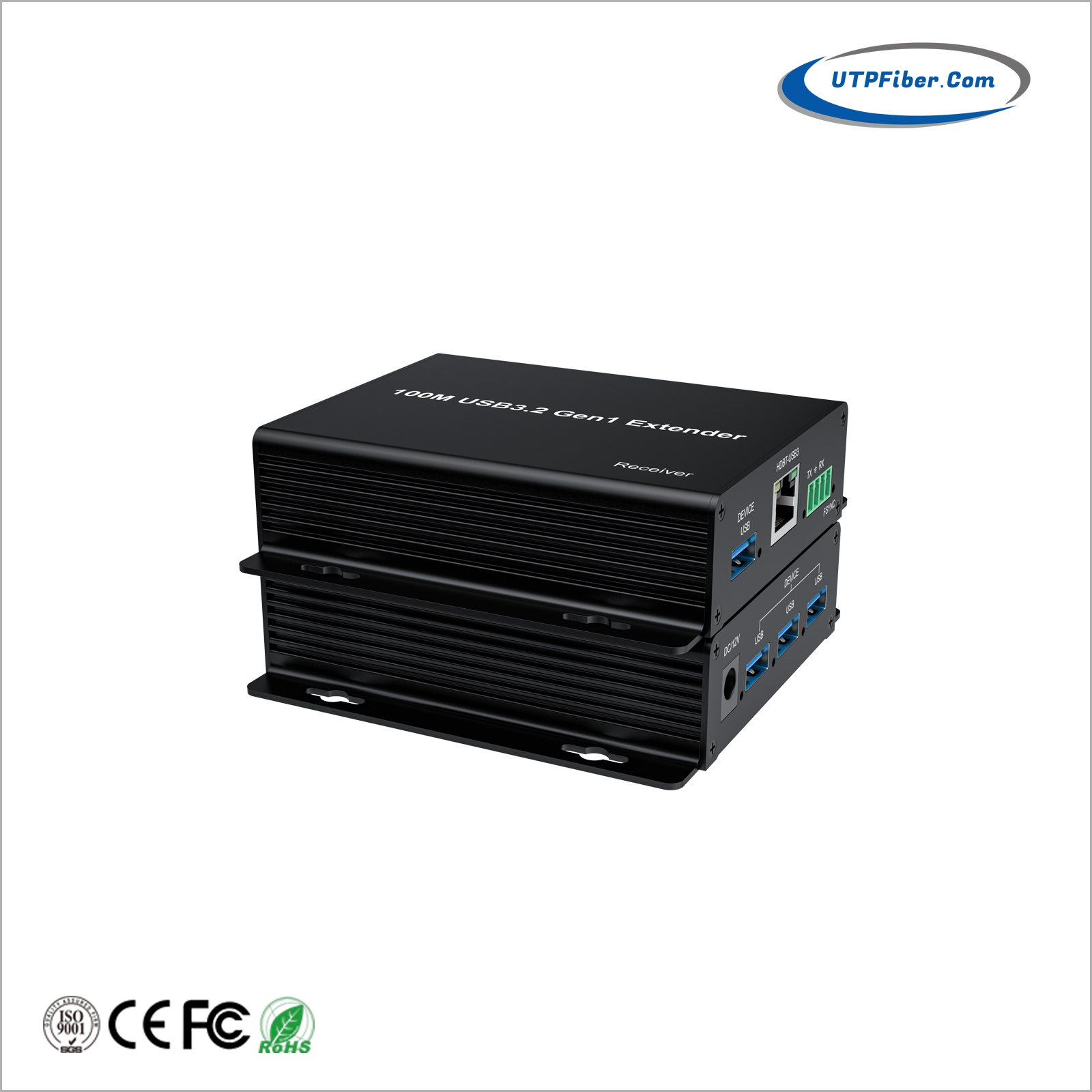 4-Port USB3.2 Gen1 over Cat6A 100m Extender
