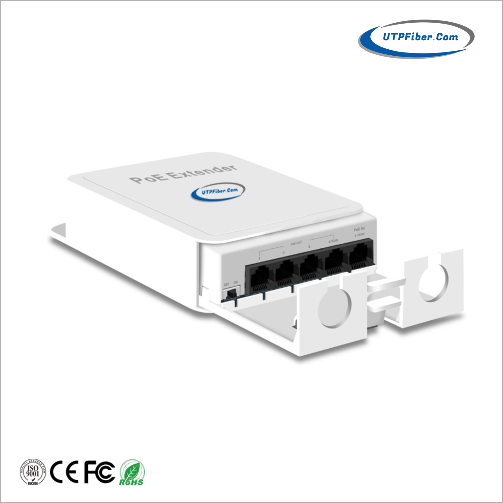 Outdoor IP55 Waterproof 1 IN 4 OUT 10/100M PoE Extender