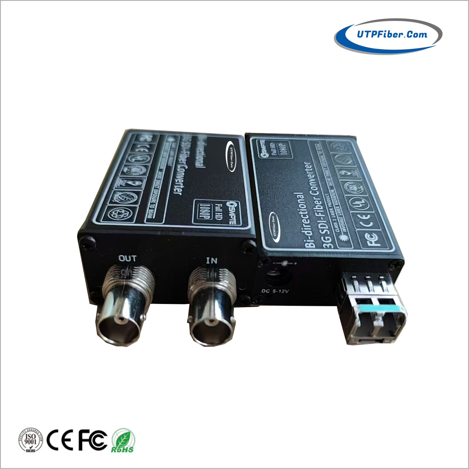 Mini Bi-Directional 3G-SDI over Fiber Optical Converter