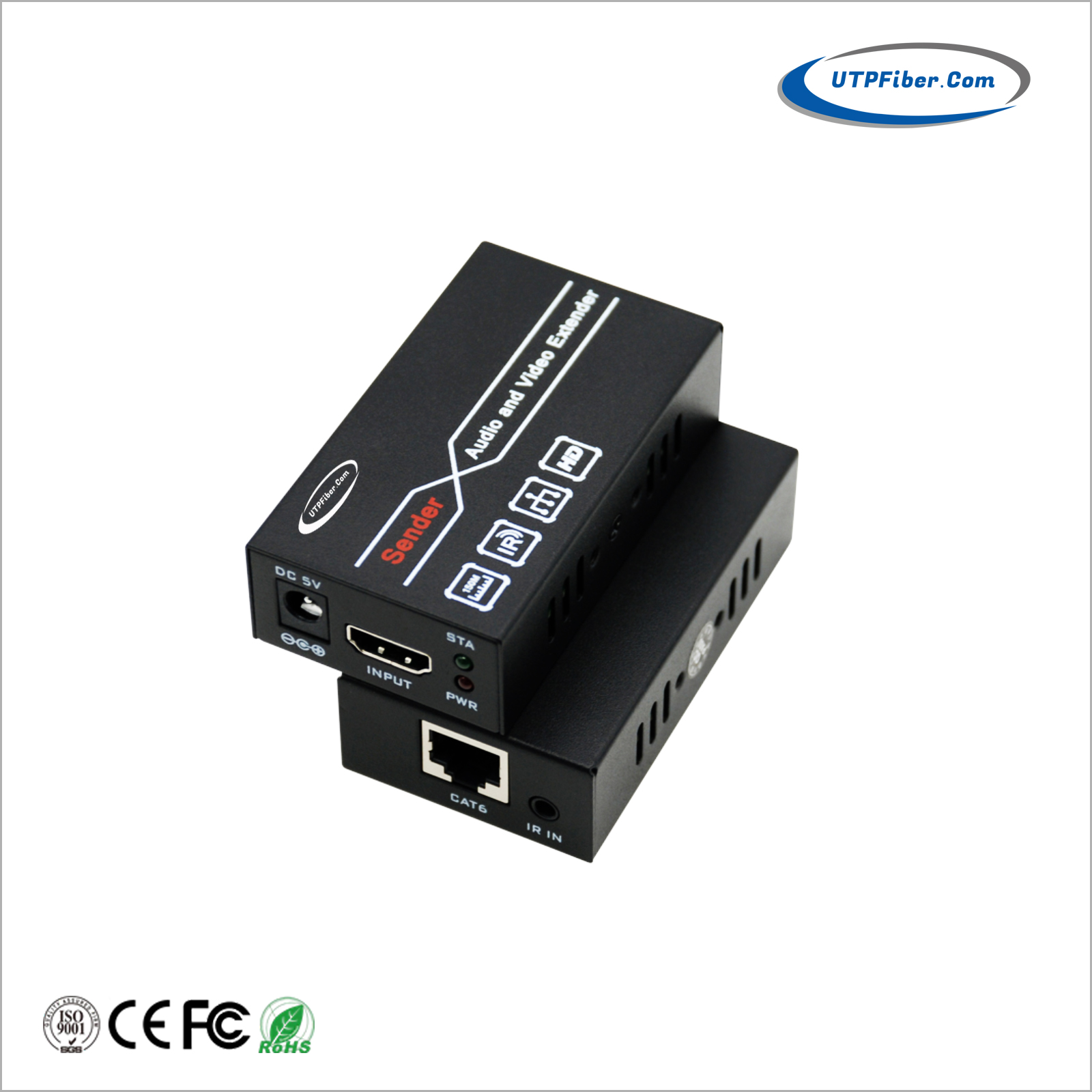 1080P@60Hz HDMI over TCP/IP Extender with IR - 492 ft (150m)