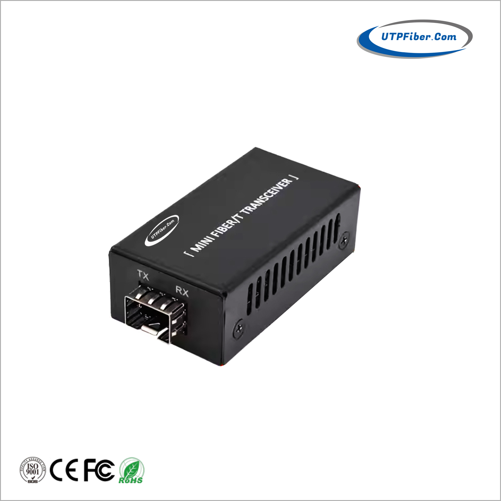 Mini 10/100/1000BASE-T to 1000BASE-X SFP Media Converter
