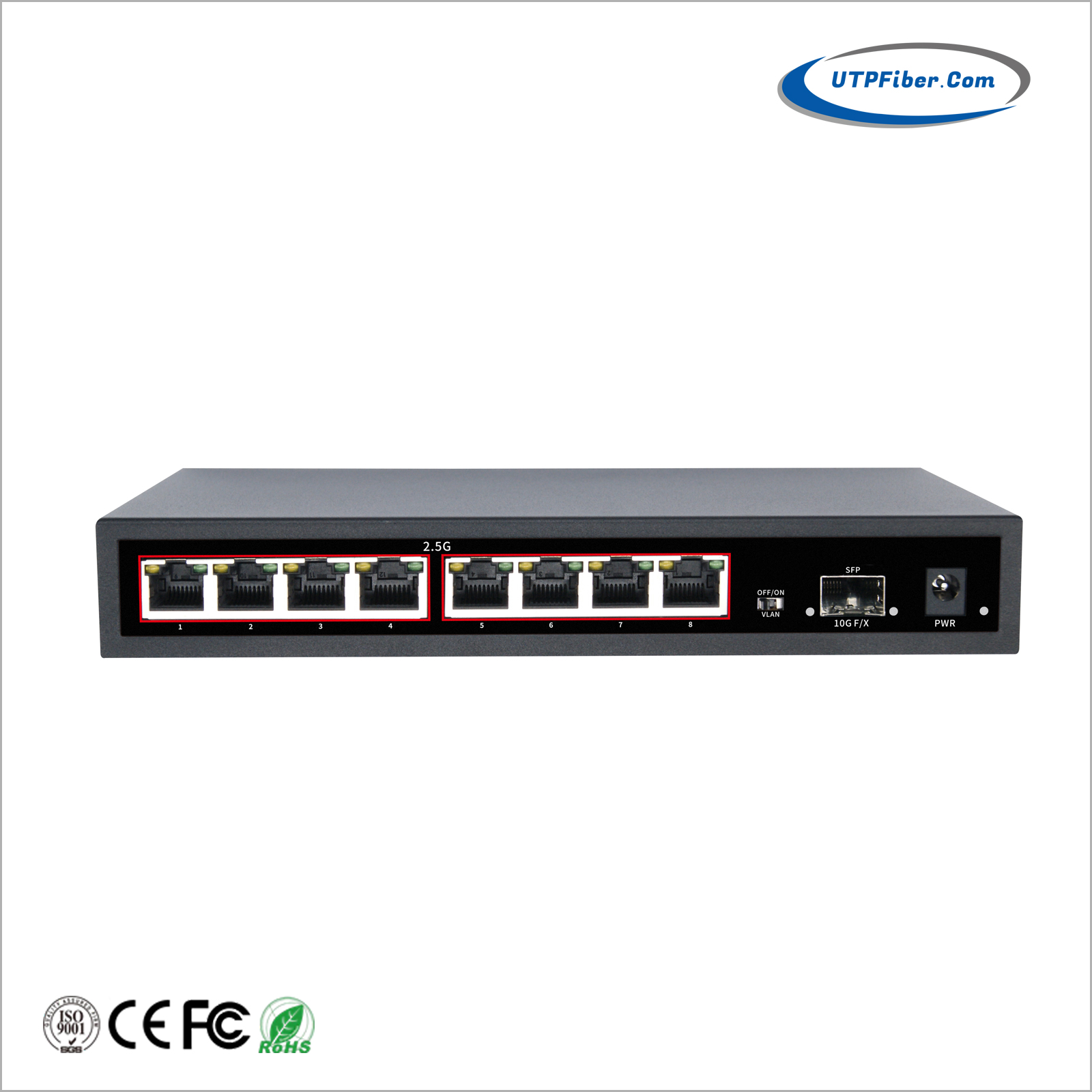 8-Port 2.5GBASE-T +1-Port 10G Base-X SFP+ Multi-Gigabit Ethernet Switch