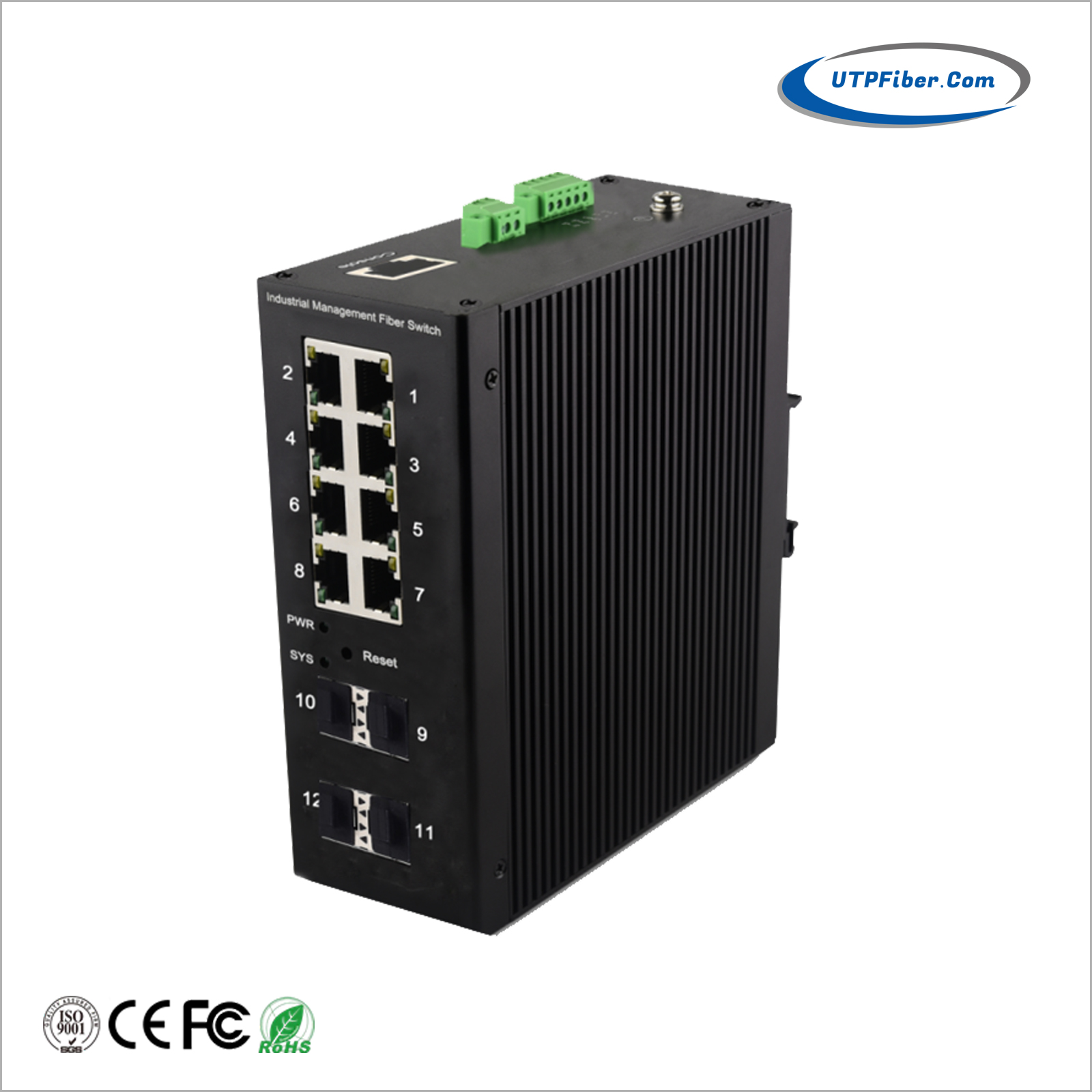 L3 Managed 4-Port 1000T 90W BT PoE + 4-Port 1000T 30W AT PoE + 4-Port 1G/10G SFP+ Ethernet Switch
