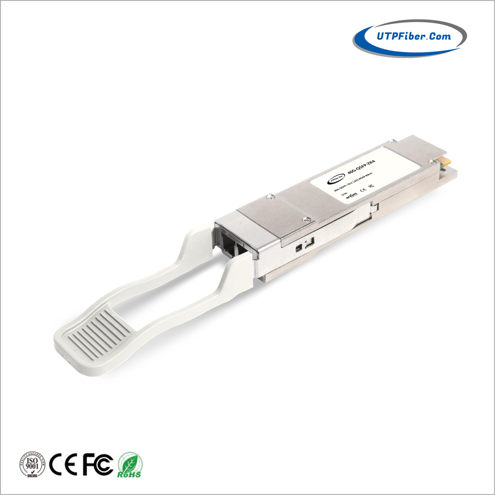 40G QSFP+ ZR4 LAN WDM 80km Duplex LC SMF Optical Transceiver Module