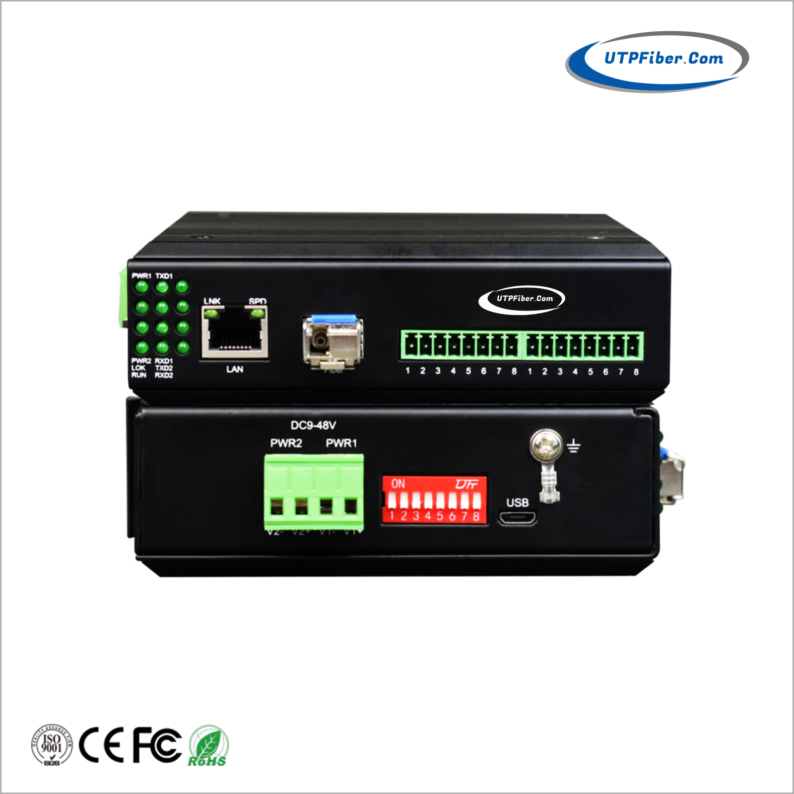 Industrial 1~4 Channel Serial RS232/422/485 to Ethernet Device Server w/ WEB & SNMP Management