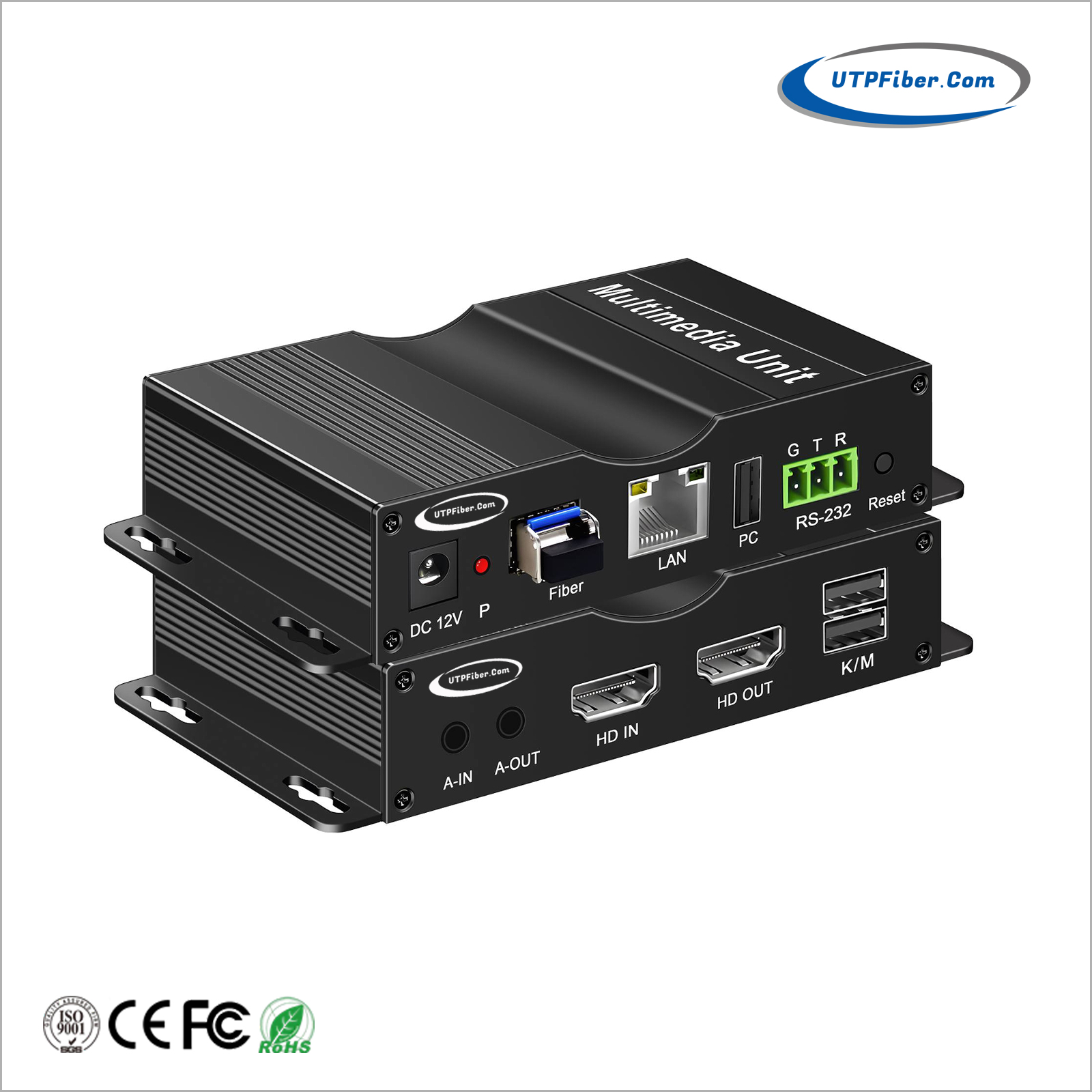 4K HDMI USB/Audio/RS232 over CAT6/Fiber KVM Extender