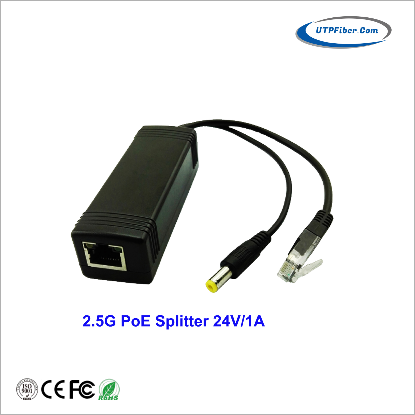 10/100/1000/2500Mbps 24V 1A PoE Splitter