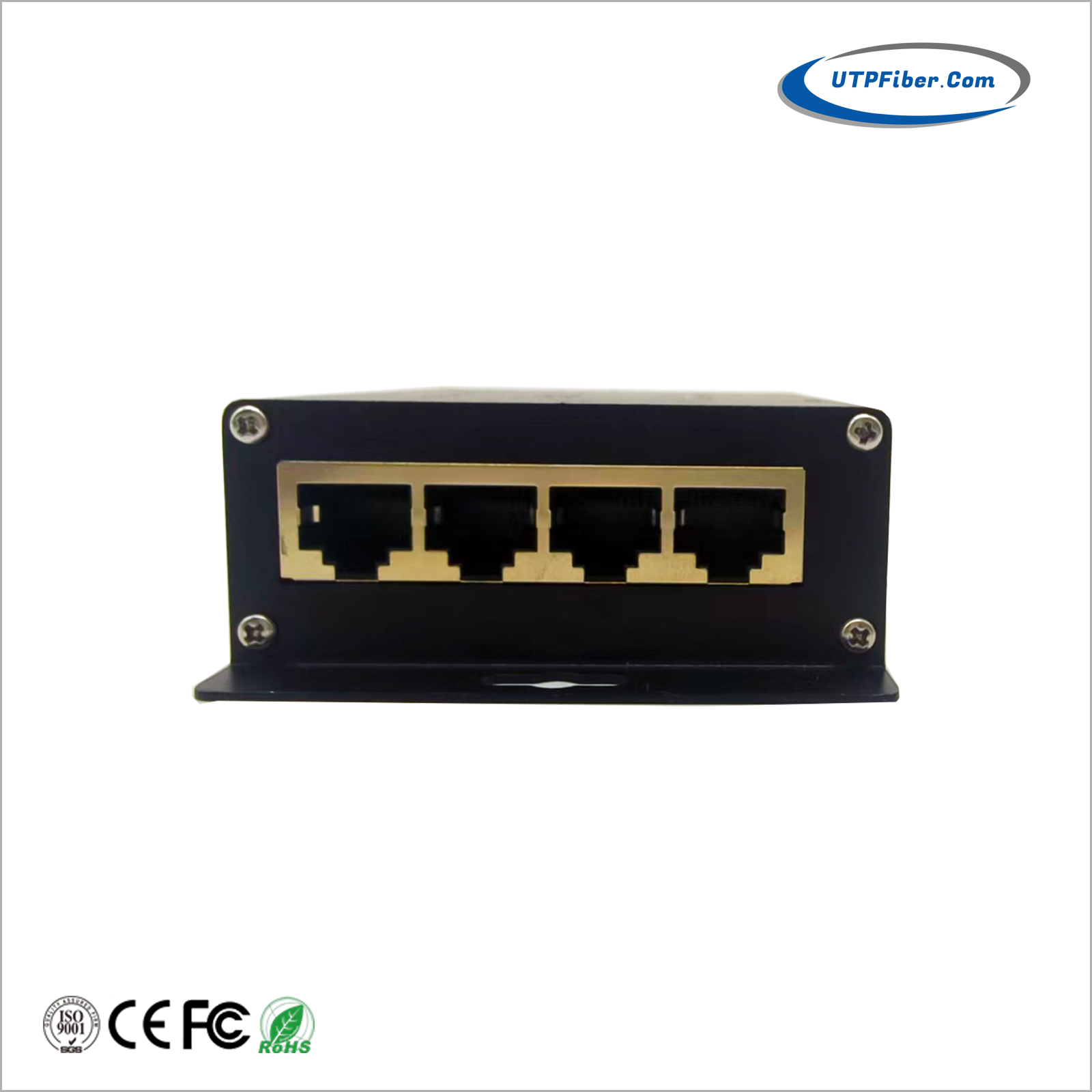 Industrial 4-Port 1000M PoE Network Lightning Surge Protector