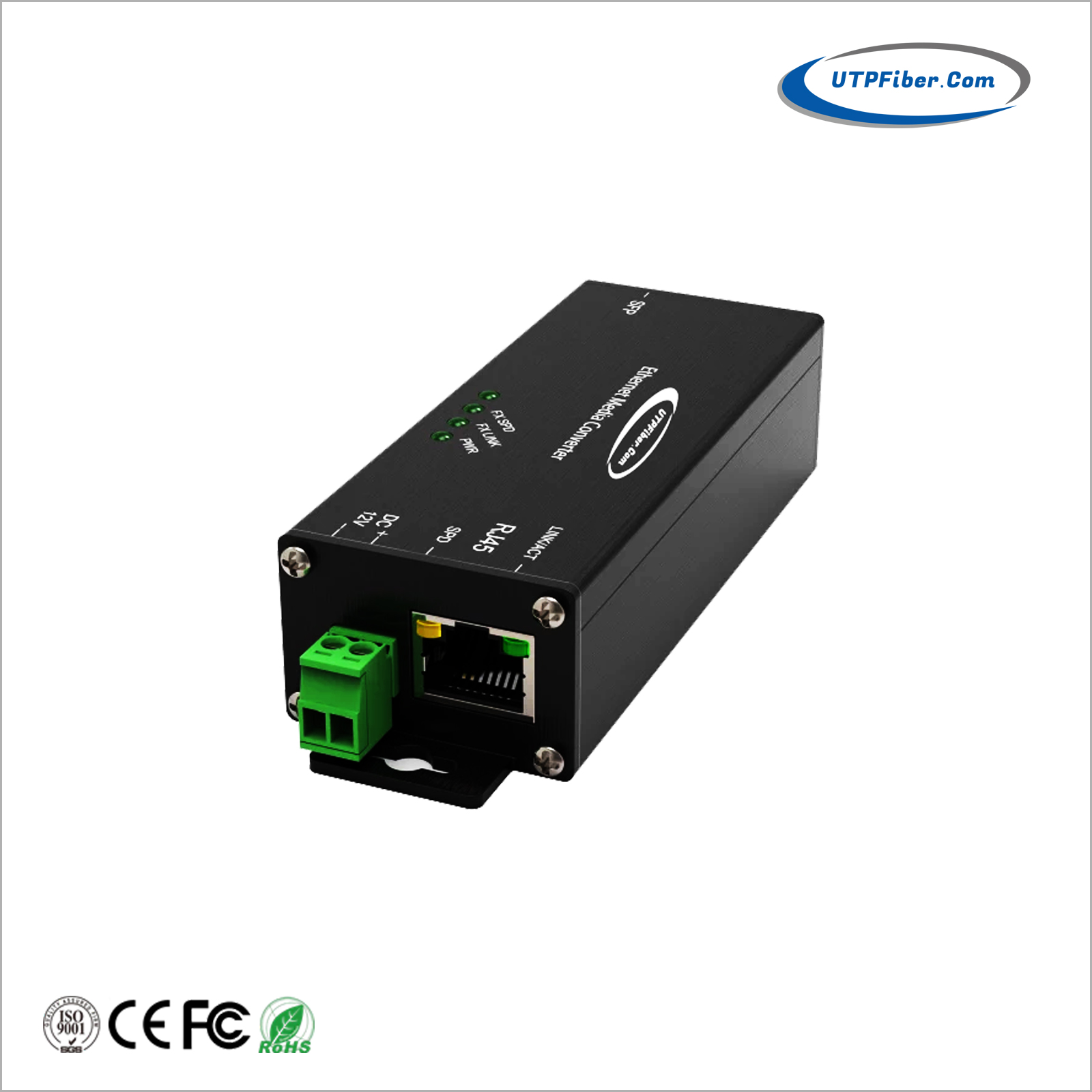 Micro Mini Industrial 10/100/1000BASE-T to 100/1000BASE-X SFP Media Converter