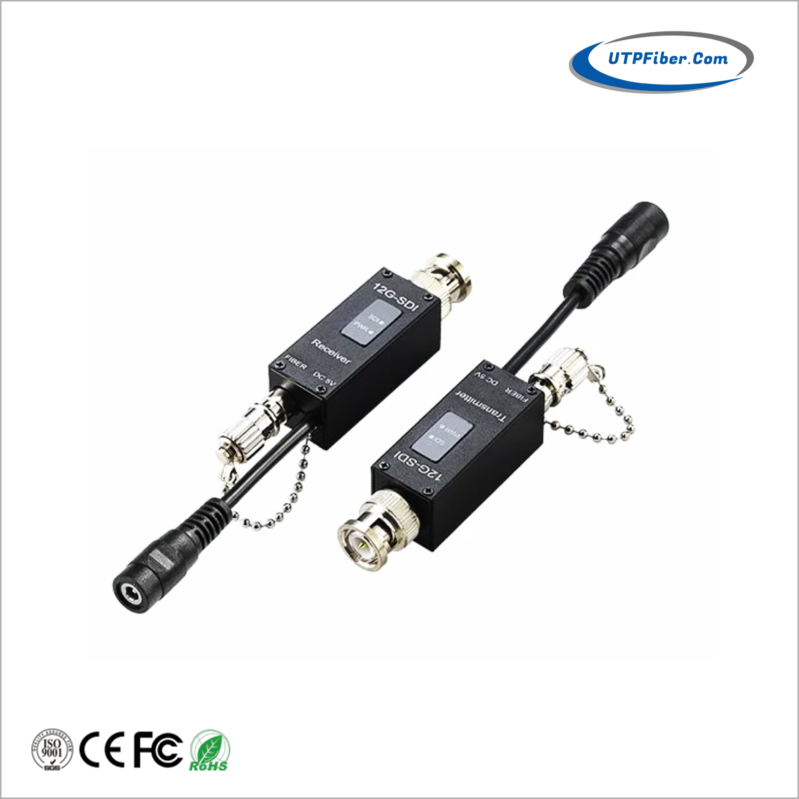 Micro Mini 4K 12G-SDI to Fiber Converter Extender