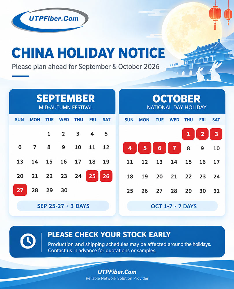 Holiday Notice: Mid-Autumn Festival & National Day 2026